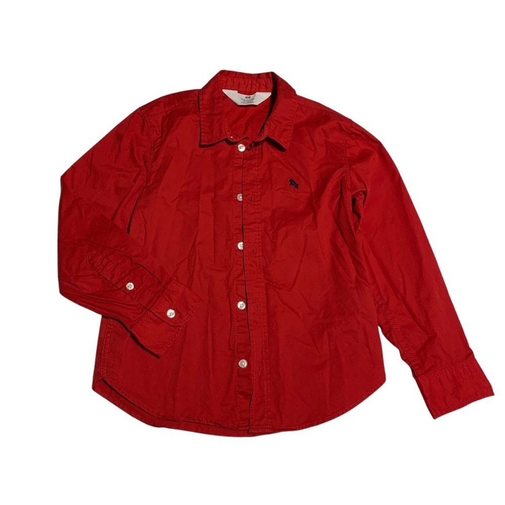 H&M Kids Red Button Down‎ Shirt